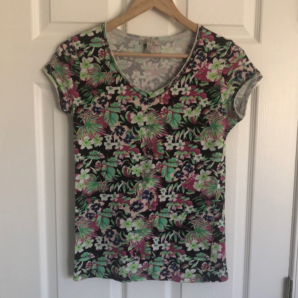 Colorful Hawaiian Print Zara Top